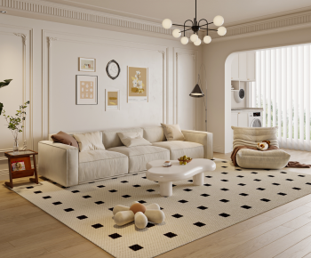Modern A Living Room-ID:202507026