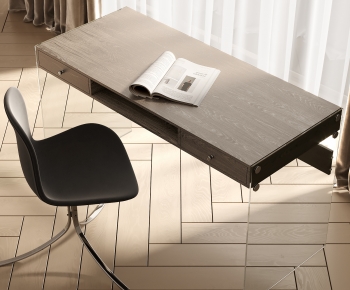 Modern Computer Desk And Chair-ID:884563926