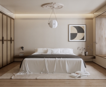Modern Wabi-sabi Style Bedroom-ID:364134075
