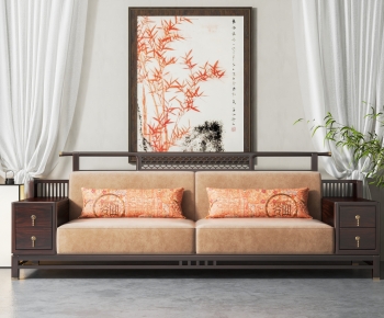 New Chinese Style A Sofa For Two-ID:330147033
