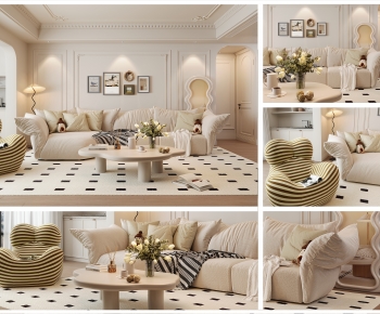 French Style A Living Room-ID:561793094