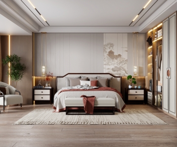 New Chinese Style Bedroom-ID:836121083