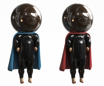 现代超人雕塑摆件-ID:397826911