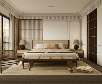Wabi-sabi Style Bedroom-ID:441893106