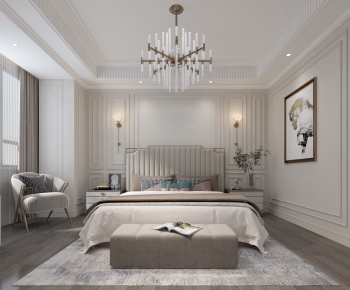 Simple European Style Bedroom-ID:967222931