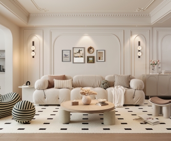 French Style A Living Room-ID:237086065