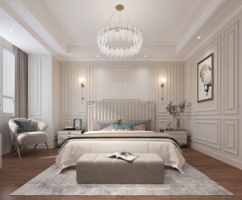 Simple European Style Bedroom-ID:555336957