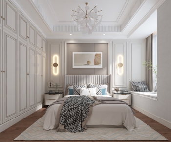 Simple European Style Bedroom-ID:578383926