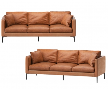Nordic Style Three-seat Sofa-ID:254098891