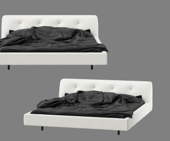 Modern Double Bed-ID:723709111