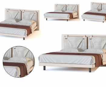 Nordic Style Double Bed-ID:102160066