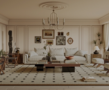 French Style A Living Room-ID:859219071