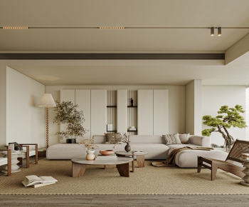 Wabi-sabi Style A Living Room-ID:651752952