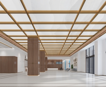 New Chinese Style Hospital Hall-ID:737219103