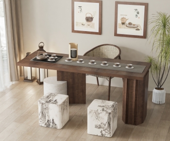 New Chinese Style Tea Tables And Chairs-ID:210670956