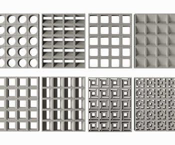 Modern Cement Brick Screen Partition-ID:301631932