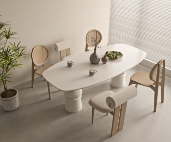 Modern Dining Table And Chairs-ID:536990213