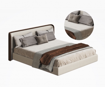 Modern Double Bed-ID:689228069