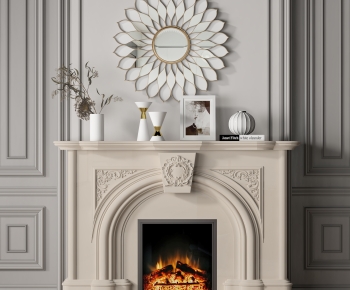 Simple European Style Fireplace-ID:792222981