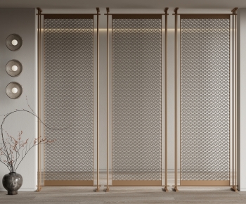 New Chinese Style Metal Screen Partition-ID:132463939