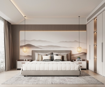New Chinese Style Bedroom-ID:704099899