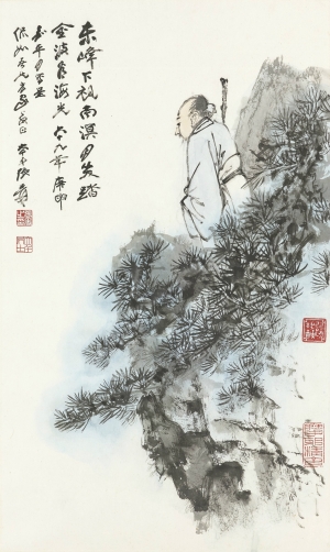 张大千国画水墨画山水画-ID:541044956
