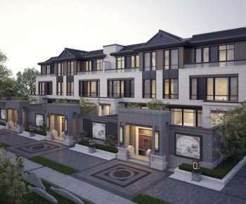 New Chinese Style Residential Building-ID:836890944