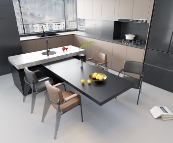 Modern Dining Table And Chairs-ID:487548112