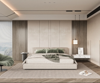 Modern Wabi-sabi Style Bedroom-ID:104749222
