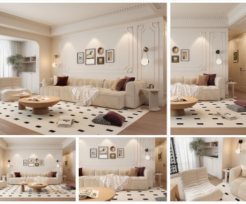 French Style A Living Room-ID:595880034