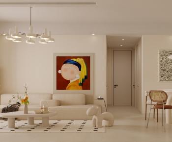 Wabi-sabi Style A Living Room-ID:993108037