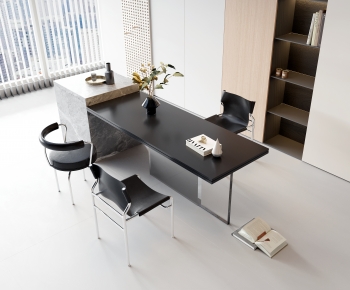Modern Computer Desk And Chair-ID:243135937