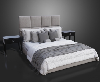 Modern Double Bed-ID:327033046