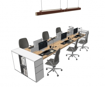 Modern Office Desk And Chair-ID:293116097
