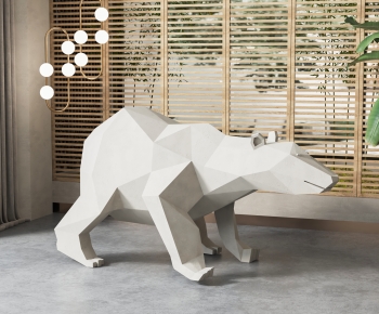 现代北极熊雕塑摆件-ID:213561064