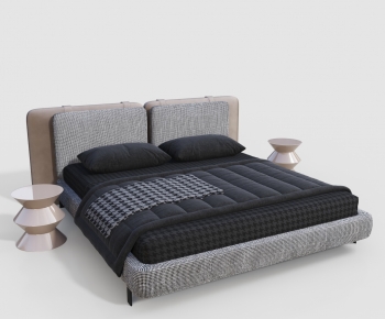 Modern Double Bed-ID:301487922