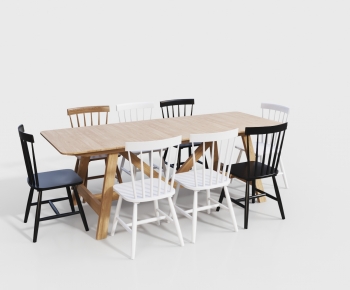 Nordic Style Dining Table And Chairs-ID:940627109