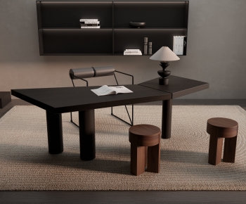 Modern Computer Desk And Chair-ID:267837053