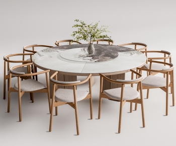 New Chinese Style Dining Table And Chairs-ID:150543936