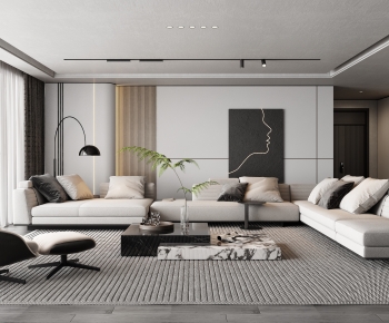 Modern A Living Room-ID:130793093