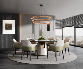 New Chinese Style Dining Room-ID:457100984