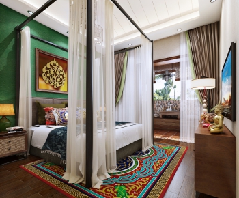 Southeast Asian Style Bedroom-ID:539728916