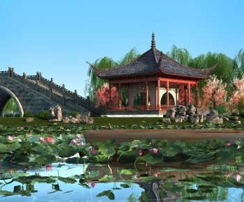 Chinese Style Park Landscape-ID:564651011