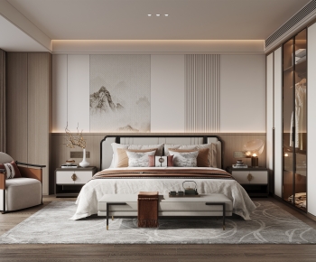 New Chinese Style Bedroom-ID:928750043