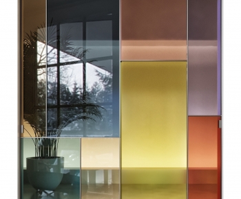Modern Glass Screen Partition-ID:800323966