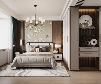New Chinese Style Bedroom-ID:417740366