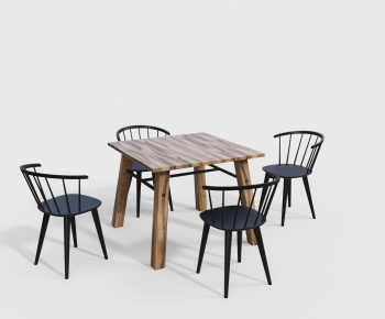 Nordic Style Dining Table And Chairs-ID:567531112