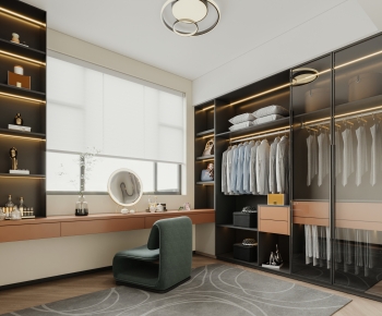 Modern Clothes Storage Area-ID:105190333