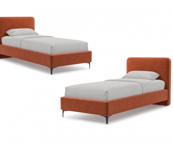 Nordic Style Single Bed-ID:243681918