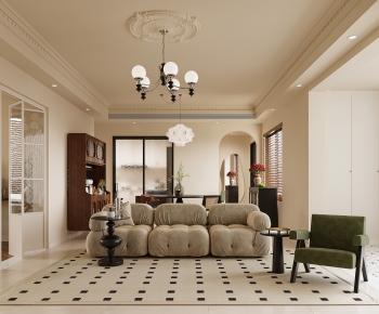 French Style A Living Room-ID:110631027